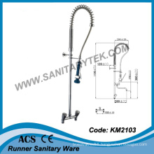 Wall Mounted Pre-Rinse Kitchen Sink Faucet (KM2103)